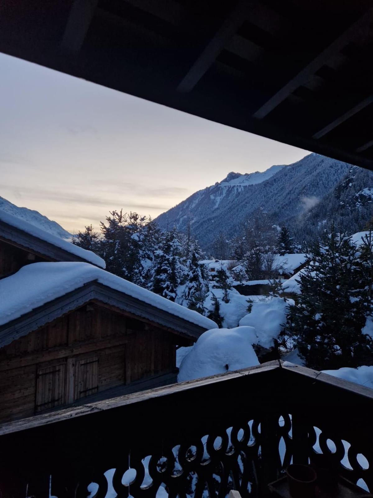 Appartement Ensoleille Aux Tines, Vue Massif Chamonix Luaran gambar